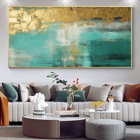 Handmade Oil Painting Large Original Gold Oil Painting on Canvas Abstract Gold Art Painting Bedroom Wall Decor Modern Textured Wall Art Decorativ (Style: 01, size: 90X120cm)