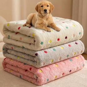 Dog Blankets for Dogs, 3 Pack Dog Blanket Washable 23" x 16", Fuzzy Soft Pet Mat Throw Cover for Kennel Crate Bed, Cute Paw Pattern, Cat Blanket (size: Adorable Dots  30x20 IN)