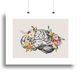 Brain Bloom Canvas Print or Poster (Type: Poster Print, size: 24" x 16" / 60cm x 40cm approx)